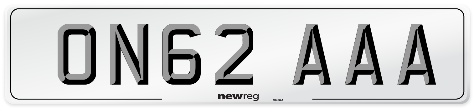 ON62 AAA Number Plate from New Reg